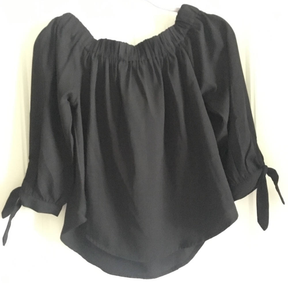 Black Off-the-Shoulder Top